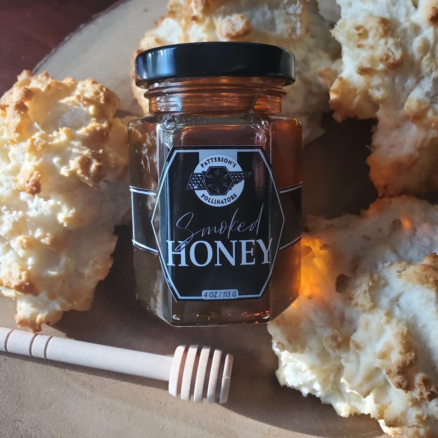 Smoked Honey - 4oz glass jar