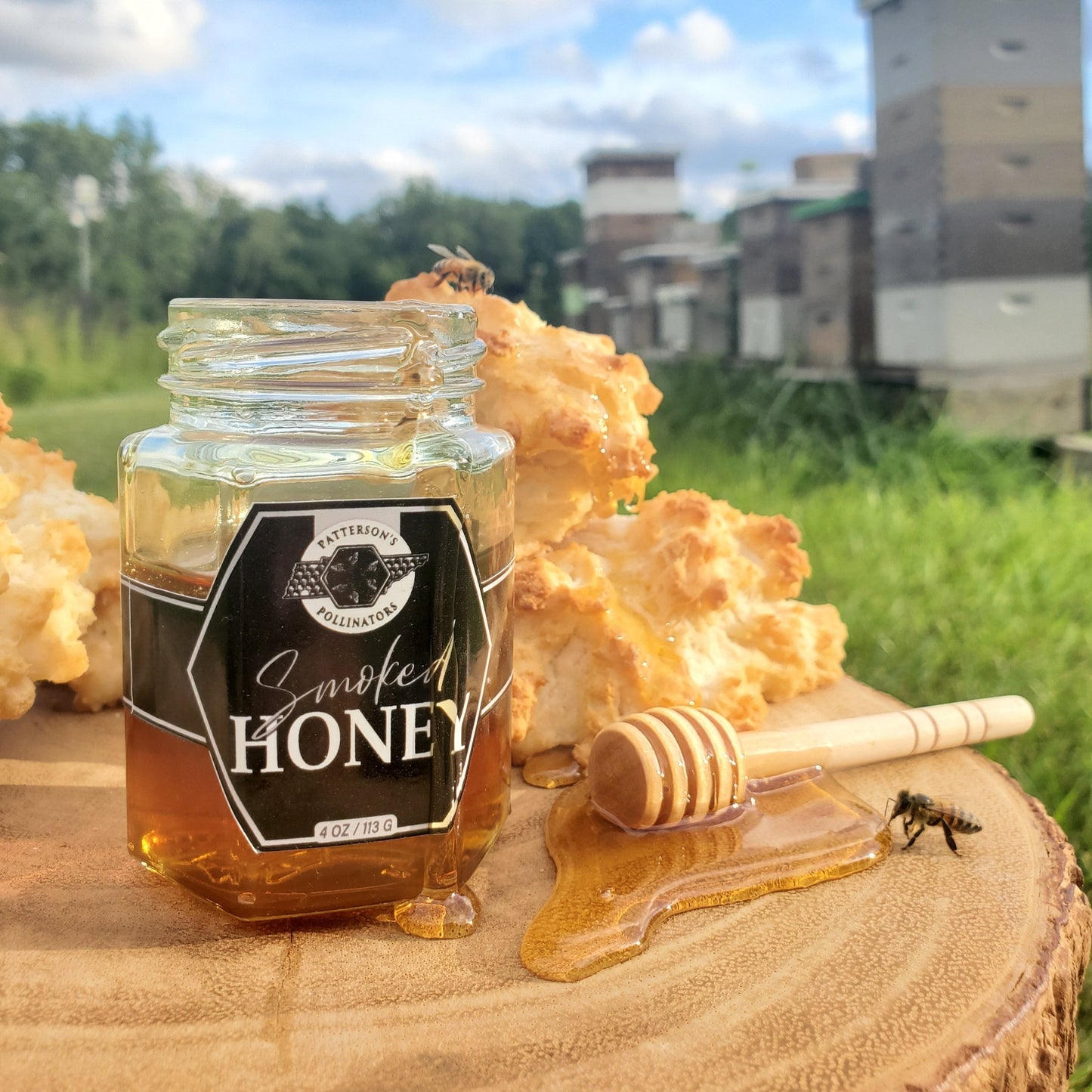 Smoked Honey - 4oz glass jar